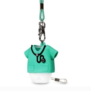 NWT BBW Green Scrub Doctor Or Nurse Pockerbac Holder + 1 Free Hand Sanitizer